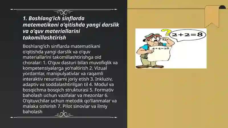 Boshlangʻich sinflarda matematika oʻqitishning rivojlanish istiqbollari 3