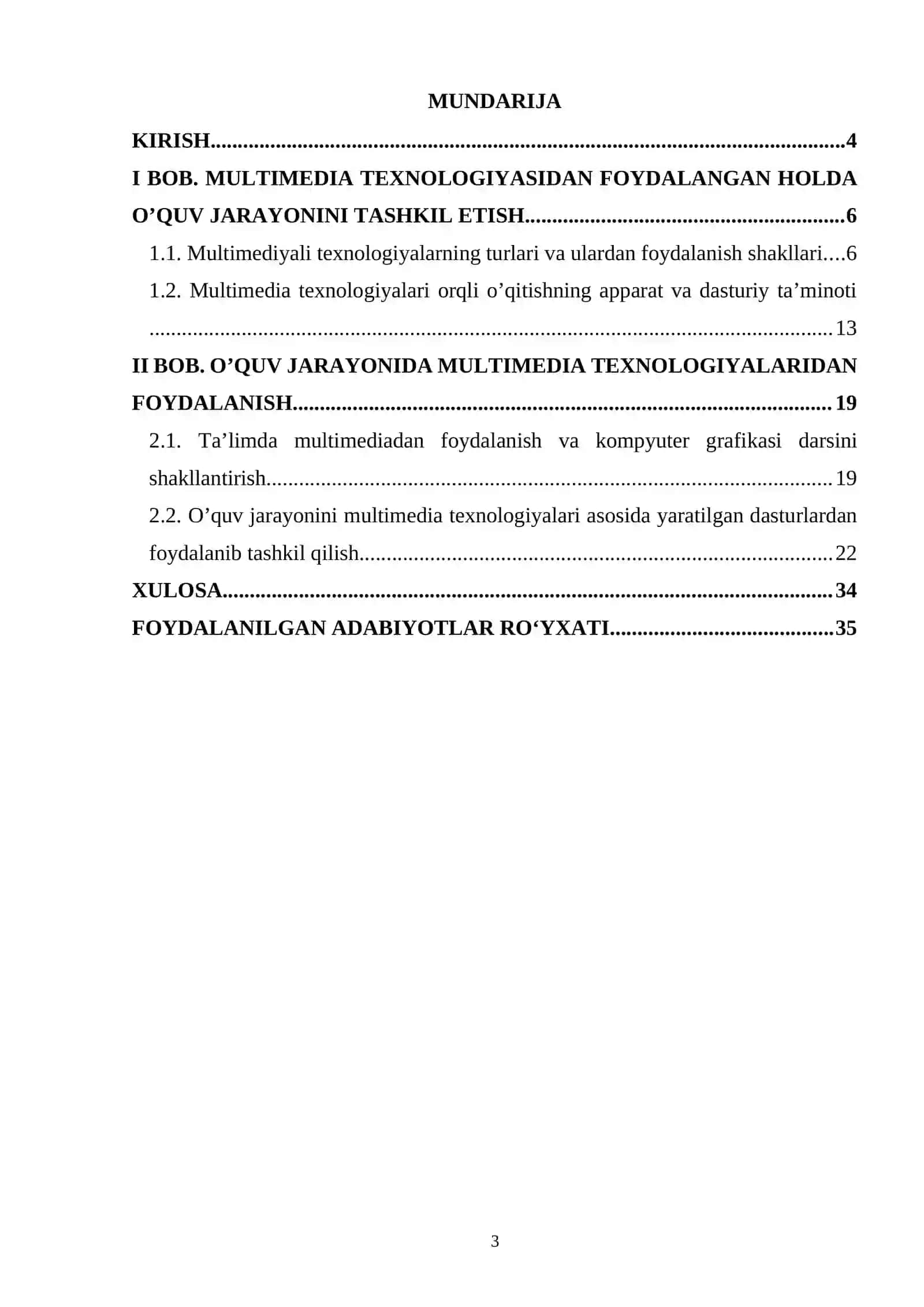 Oʻquv jarayonida multimedia texnologiyasidan foydalanish 3