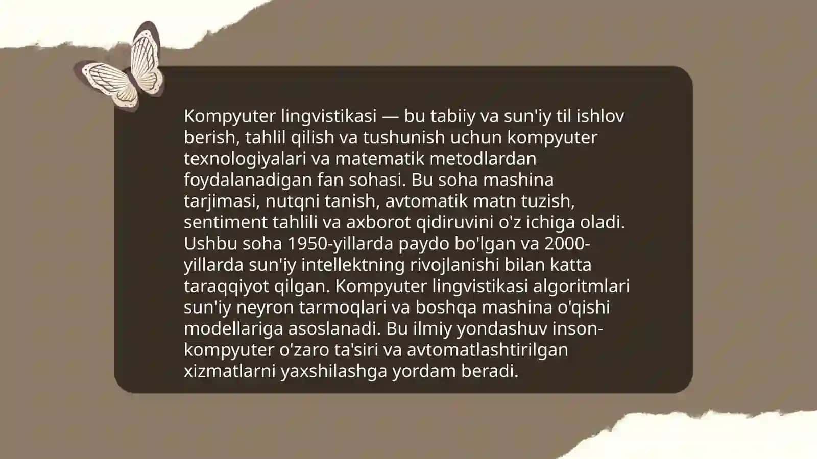 Kompyuter lingvistikasi 3