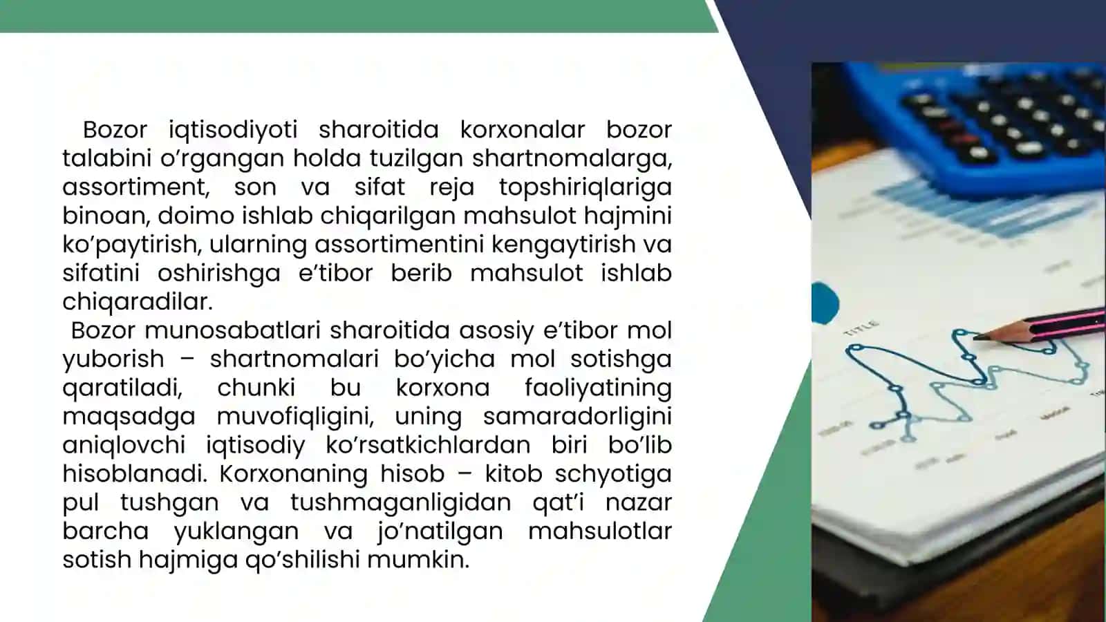 Tayyor Mahsulot va uning sotilishini Hisobga Olish 3