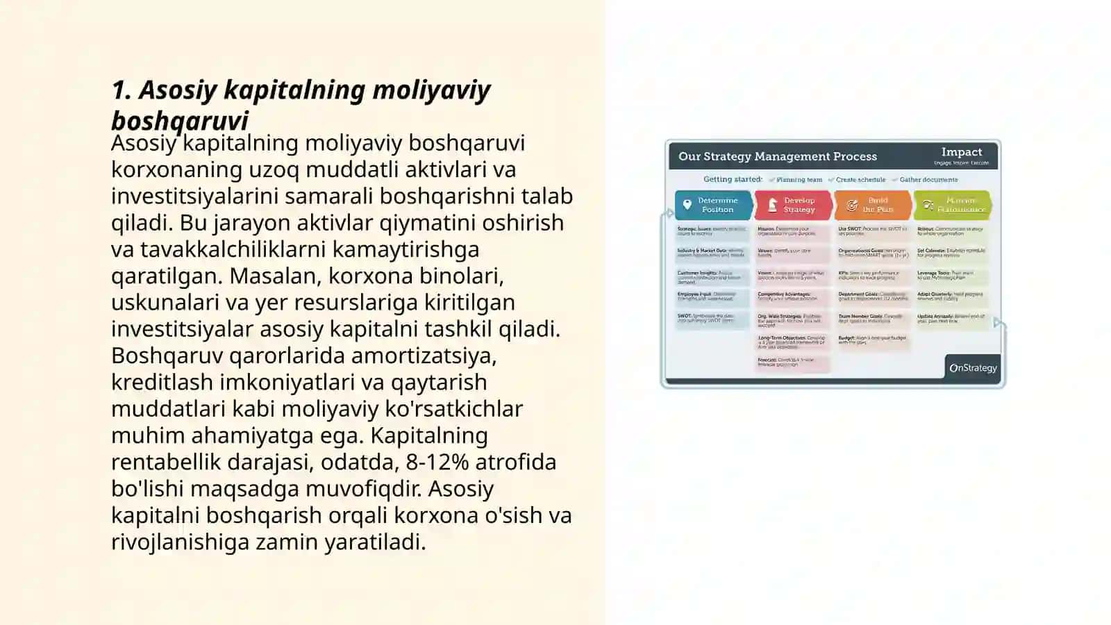 Asosiy va aylanma kapital doiraviy aylanishining moliyaviy aspektlari 3