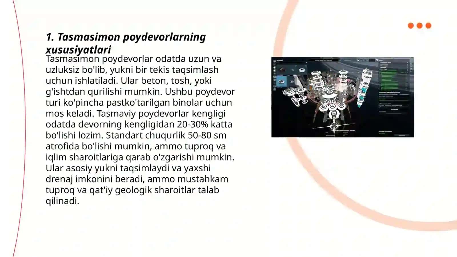 Tasmasimon va yaxlit poydevorlar 3