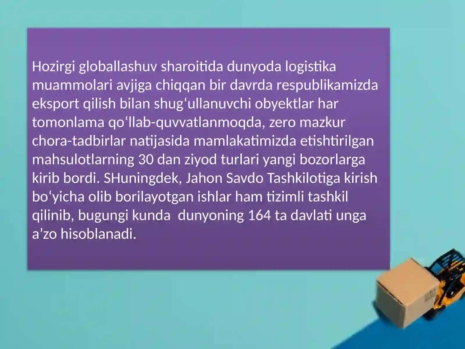 Logistik xizmatlarini rivojlantirish 3