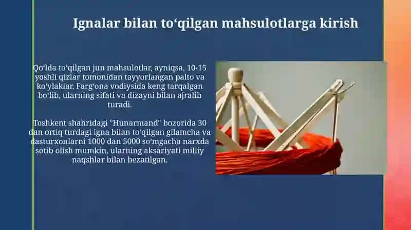 Ignalar bilan toʻqilgan mahsulotlarga kirish 3