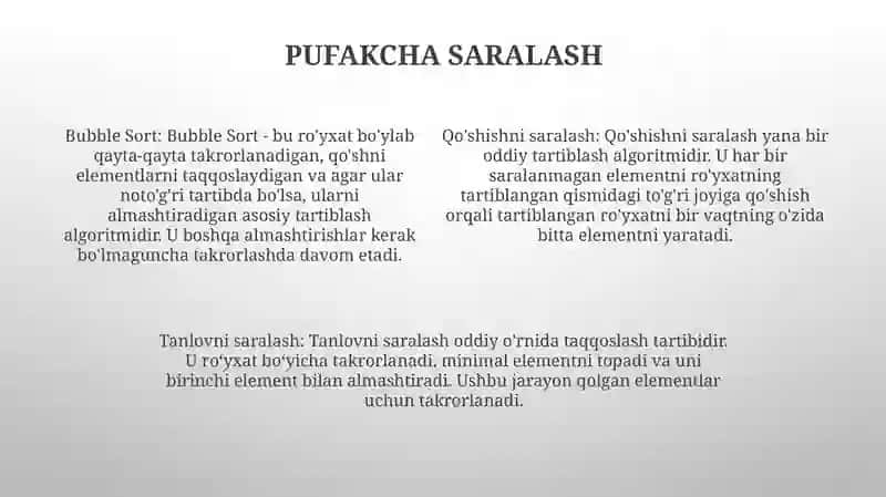 Saralash Algoritmlari 3