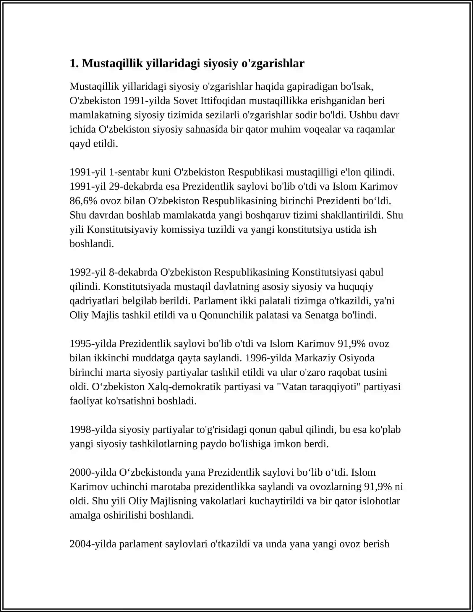 O'zbekistonning eng yangi tarixi 3