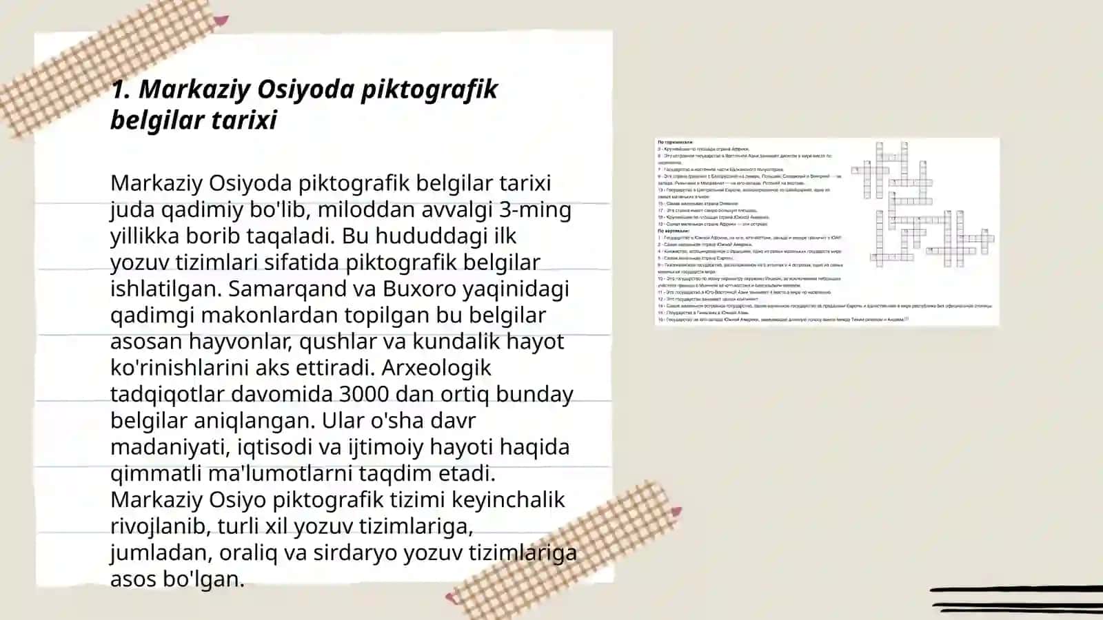 Markaziy Osiyo hududida piktografik belgilar 3