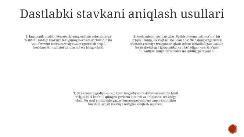 Fermentli Reaksiyalarning Boshlang'Ich Tezligi Va Uni Aniqlash Usullari 3