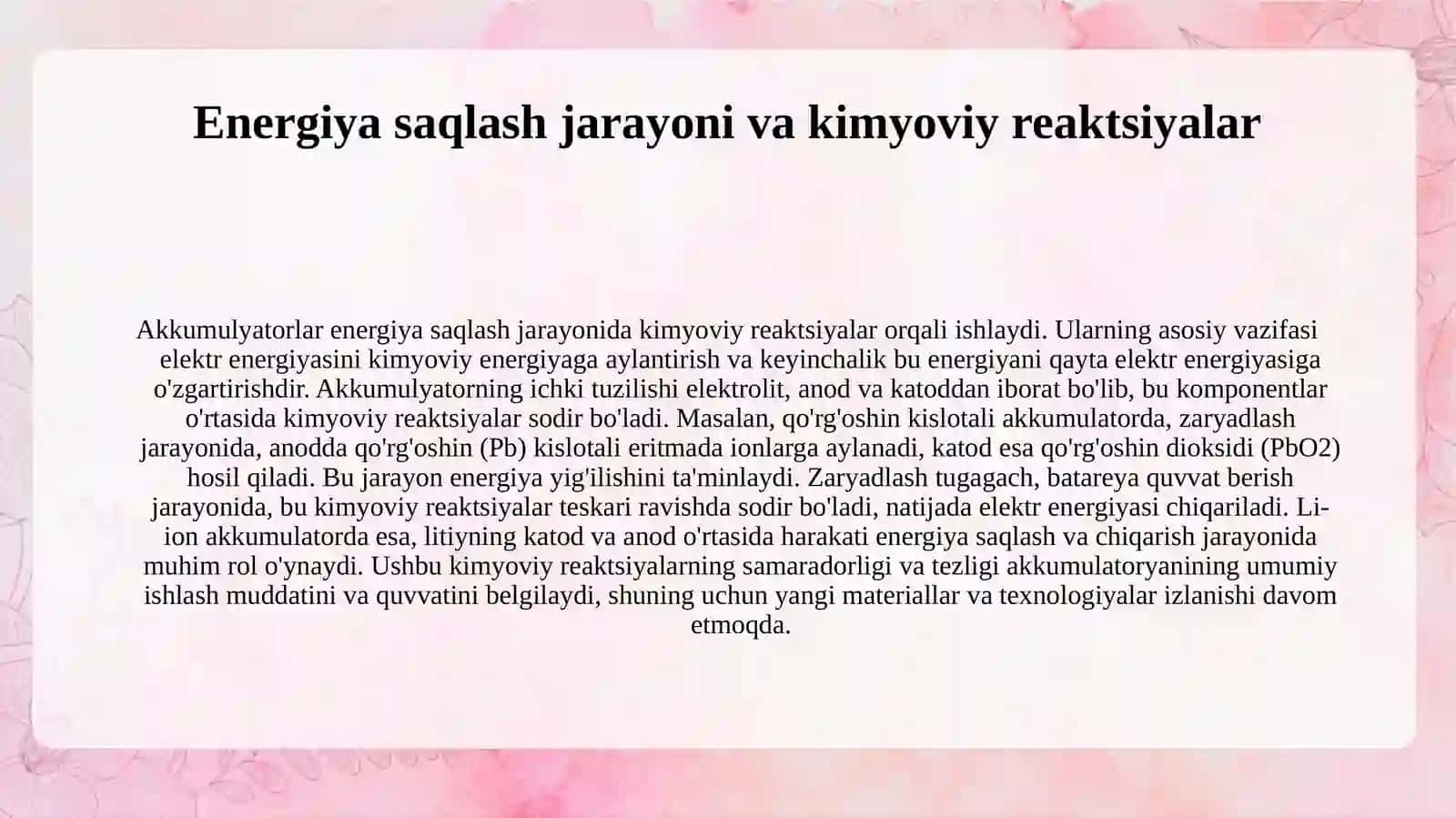 Akkumulyatorlar va ularning ishlash prinsiplari 3