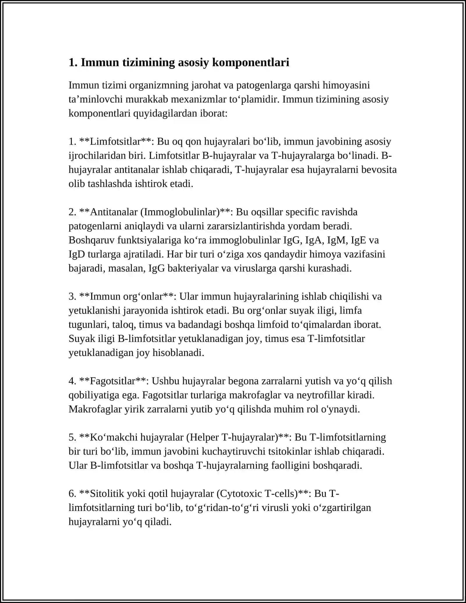 IMUNALOGIYA FANING DOLZARB MUOMILARI 3