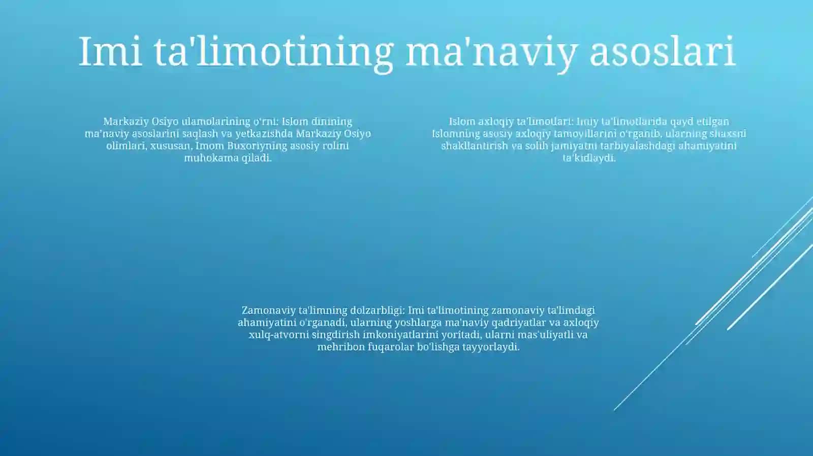 Yuksak Manaviyatli Yoshlarni Tayyorlashda O’Rta Osiya Allomlarining Imiy Merosining Ahamyati 3