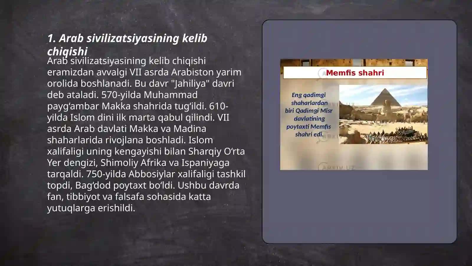 Arab sivilizatsiyasi 3