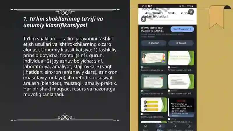 Ta'lim shakllari va turlari 3