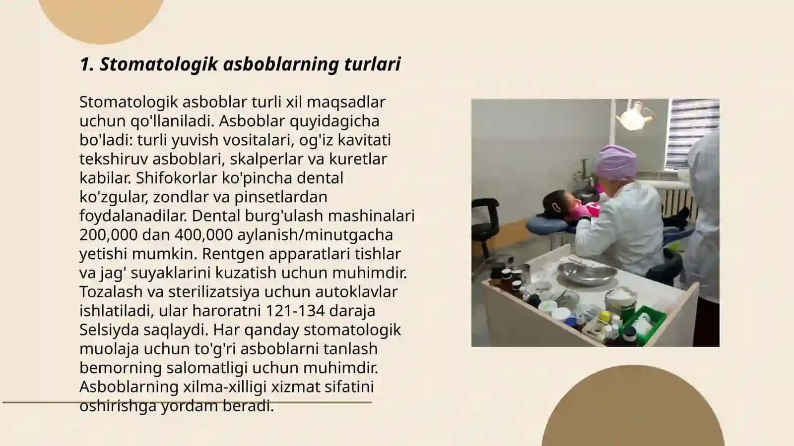 Stomatologik asboblar va assistent vazifalari 3