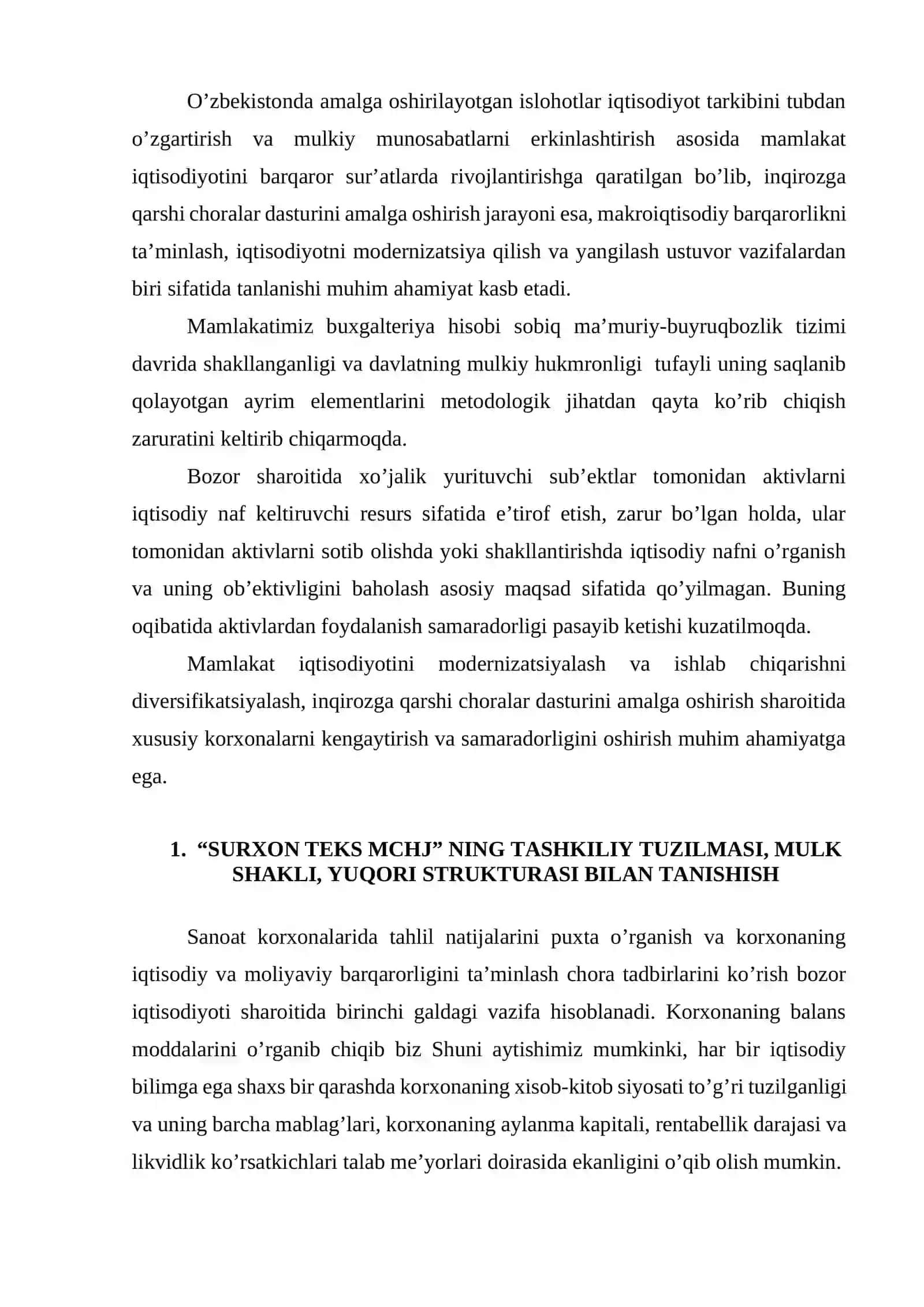 SURXON TEKS MCHJ amaliyot hisoboti 3