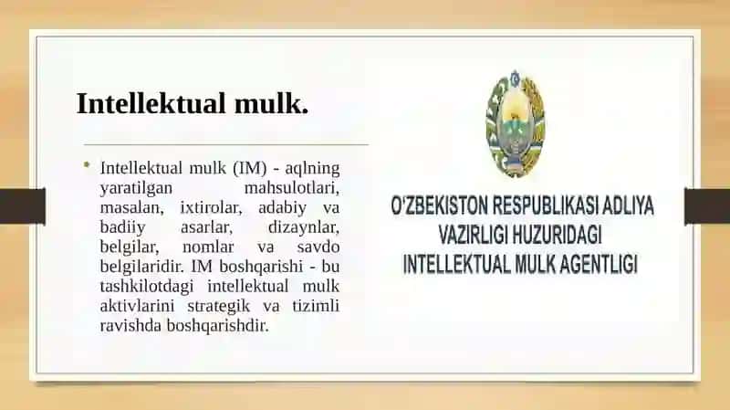 Intellektual mulkni boshqarish 3