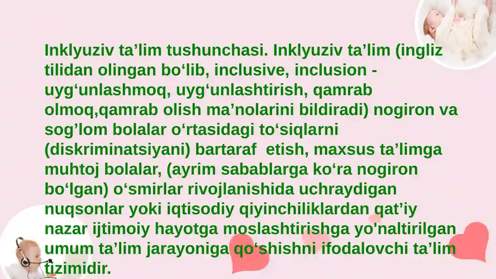 Inklyuziv ta'lim modellari: tahlil va xususiyatlari 3