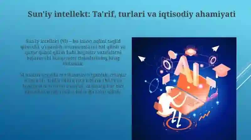 Sun'iy intellekt iqtisodiyotni innovatsion rivojlantirish omili sifatida 3