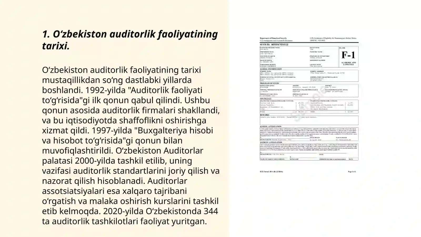 O‘zbekiston auditorlik faoliyatining shakllanishi va rivojlanishi 3