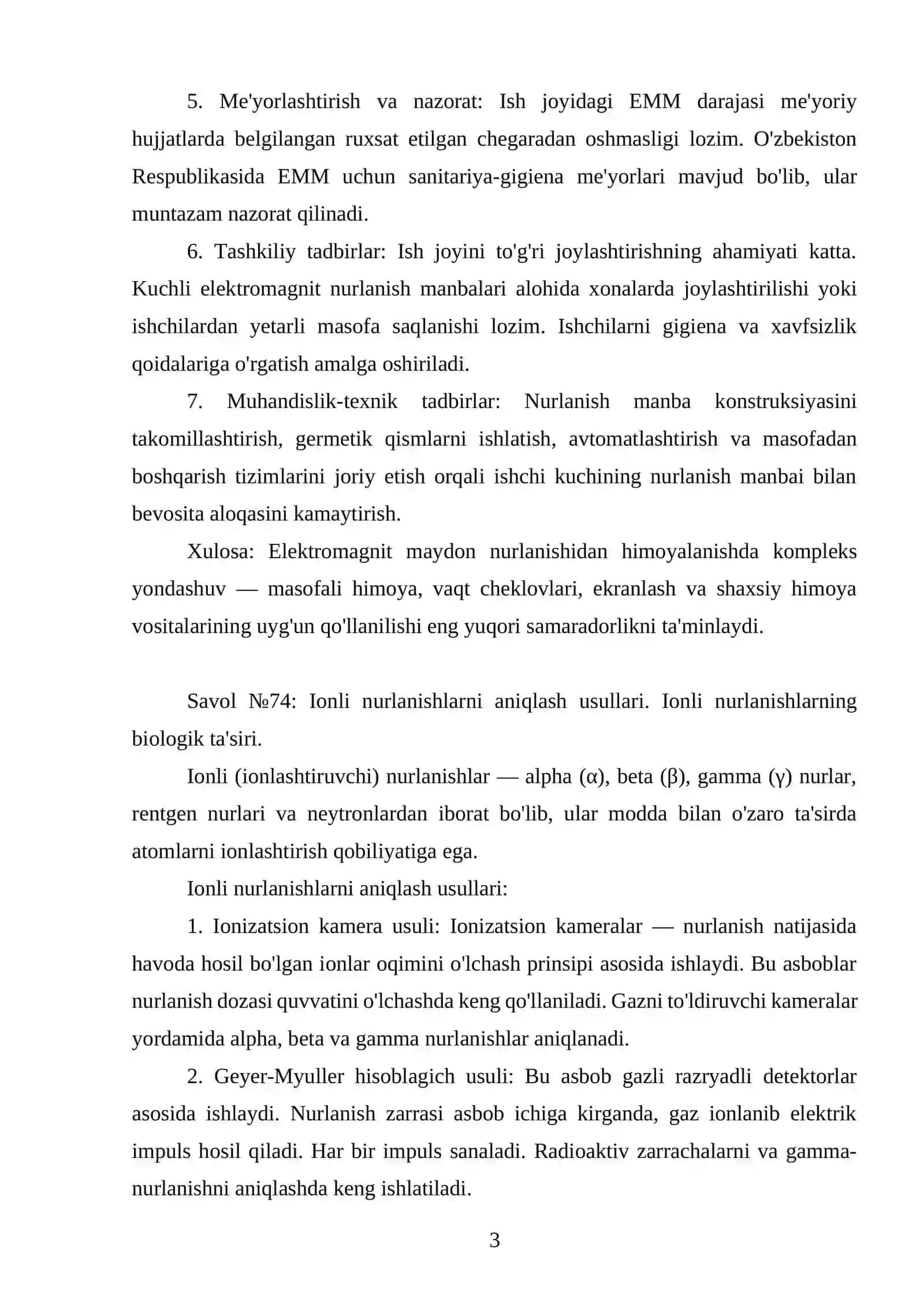 Hayot faoliyati xavfsizligining ergonomik asoslari (Ish ishlab chiqarish ergonomikasi (parametrlarni hisoblash)) 3