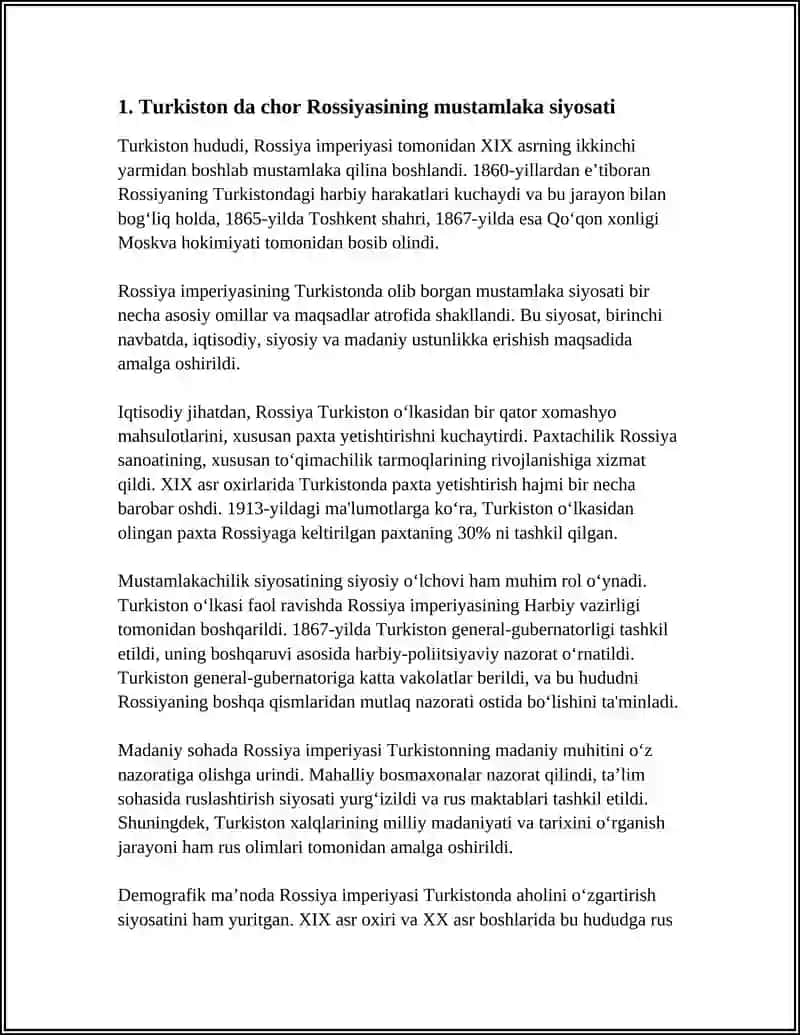TURKISTONDA ROSSIYA IMPERIYASIGA QARSHI BO’LIB O’TGAN MILLIY OZODLIK HARAKATLARI 3