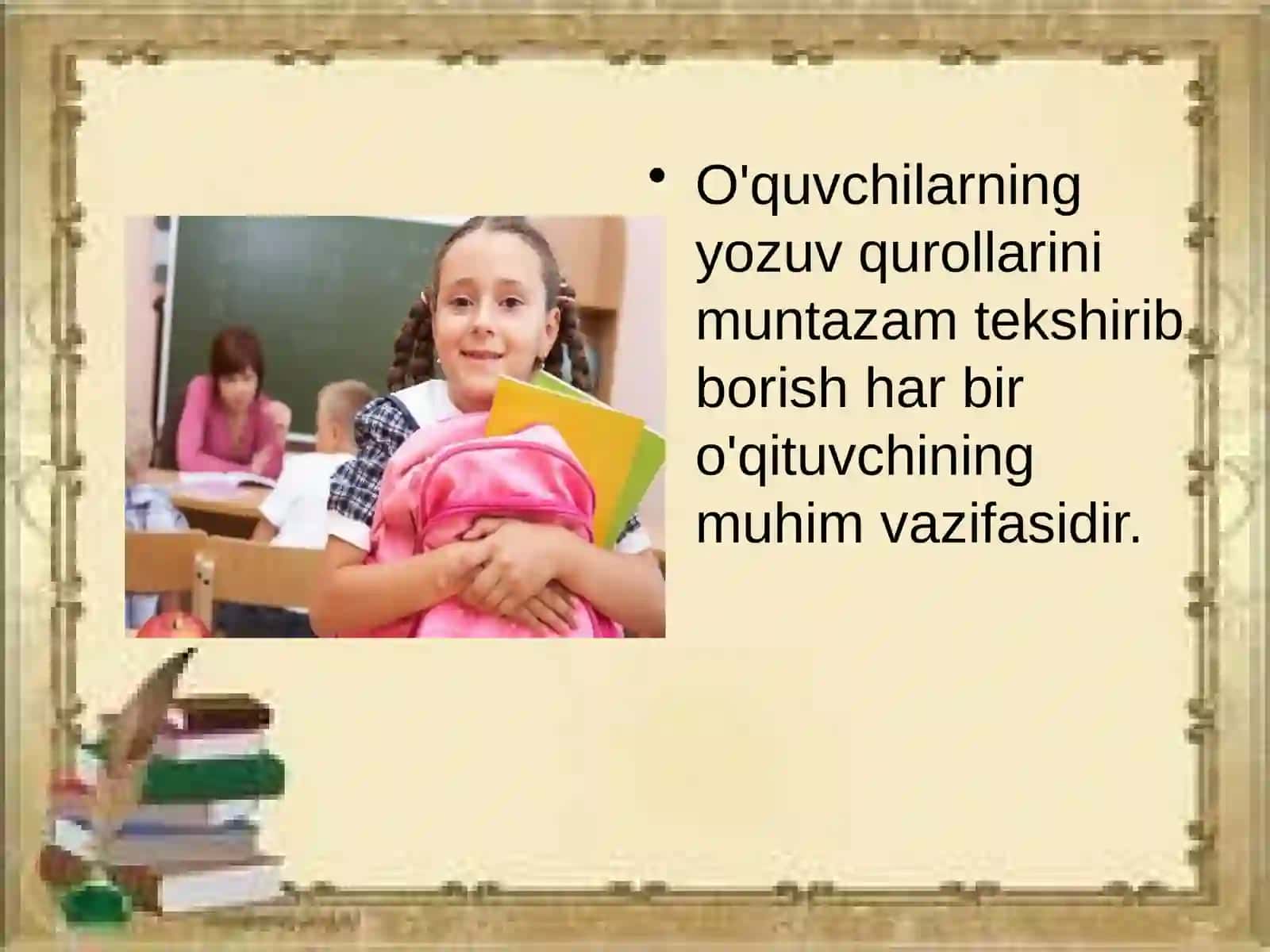 O’quvqurollariga qo’yilgan giyeni ktalablar 3