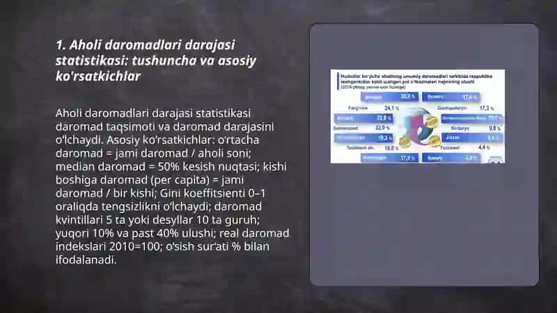 Aholi daromadlari darajasi statistikasi 3
