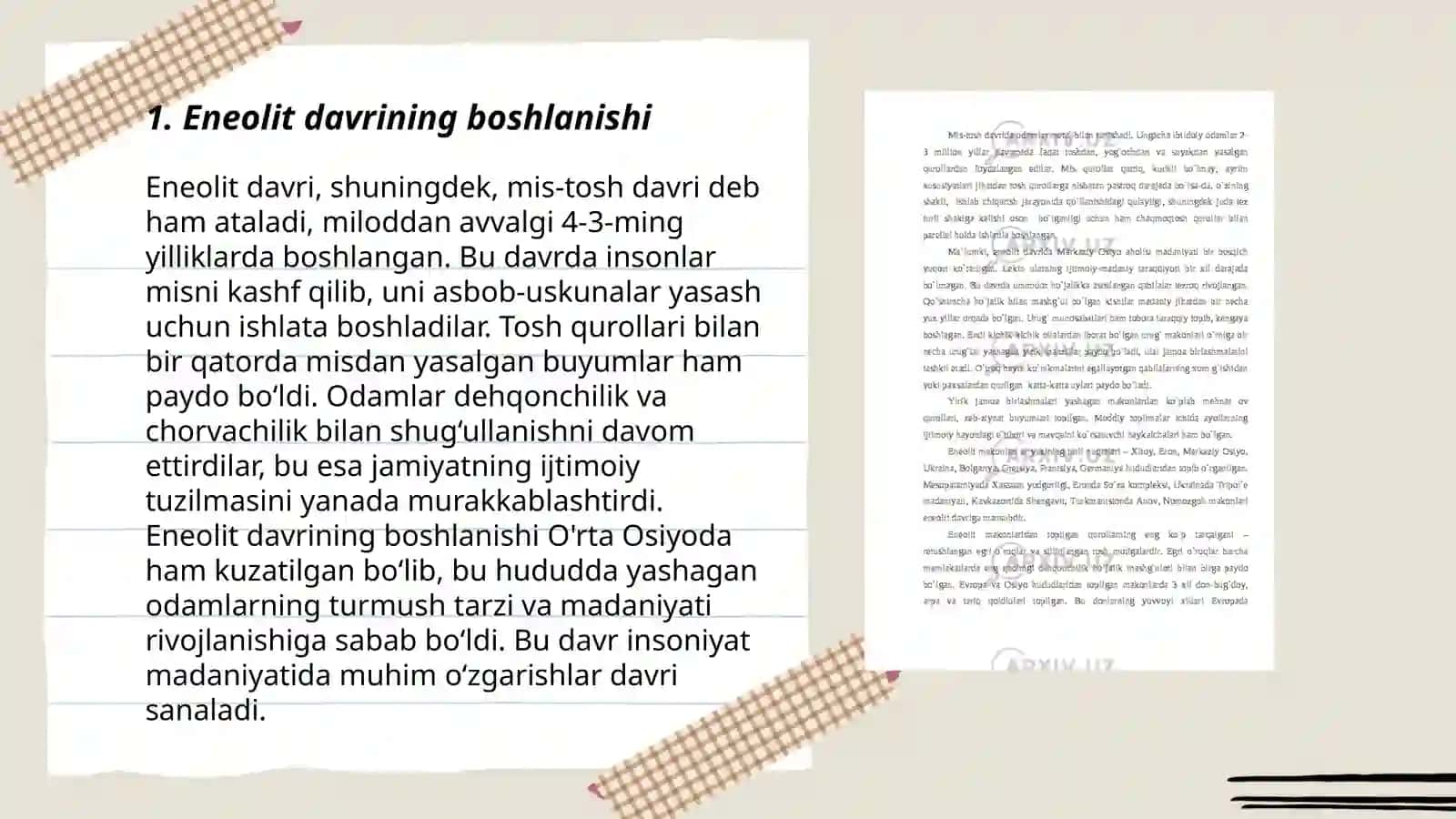 Eneolit davri - Insoniyat tarixidagi muhim bosqich 3