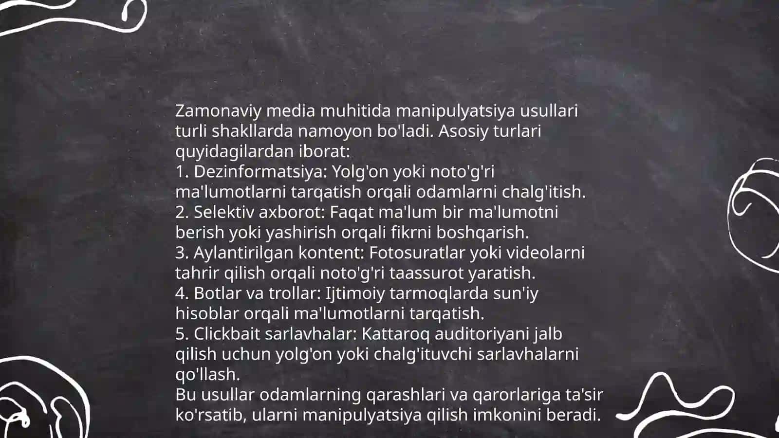 Zamonaviy media muhitda manipulyatsiyadan himoyalanish 3