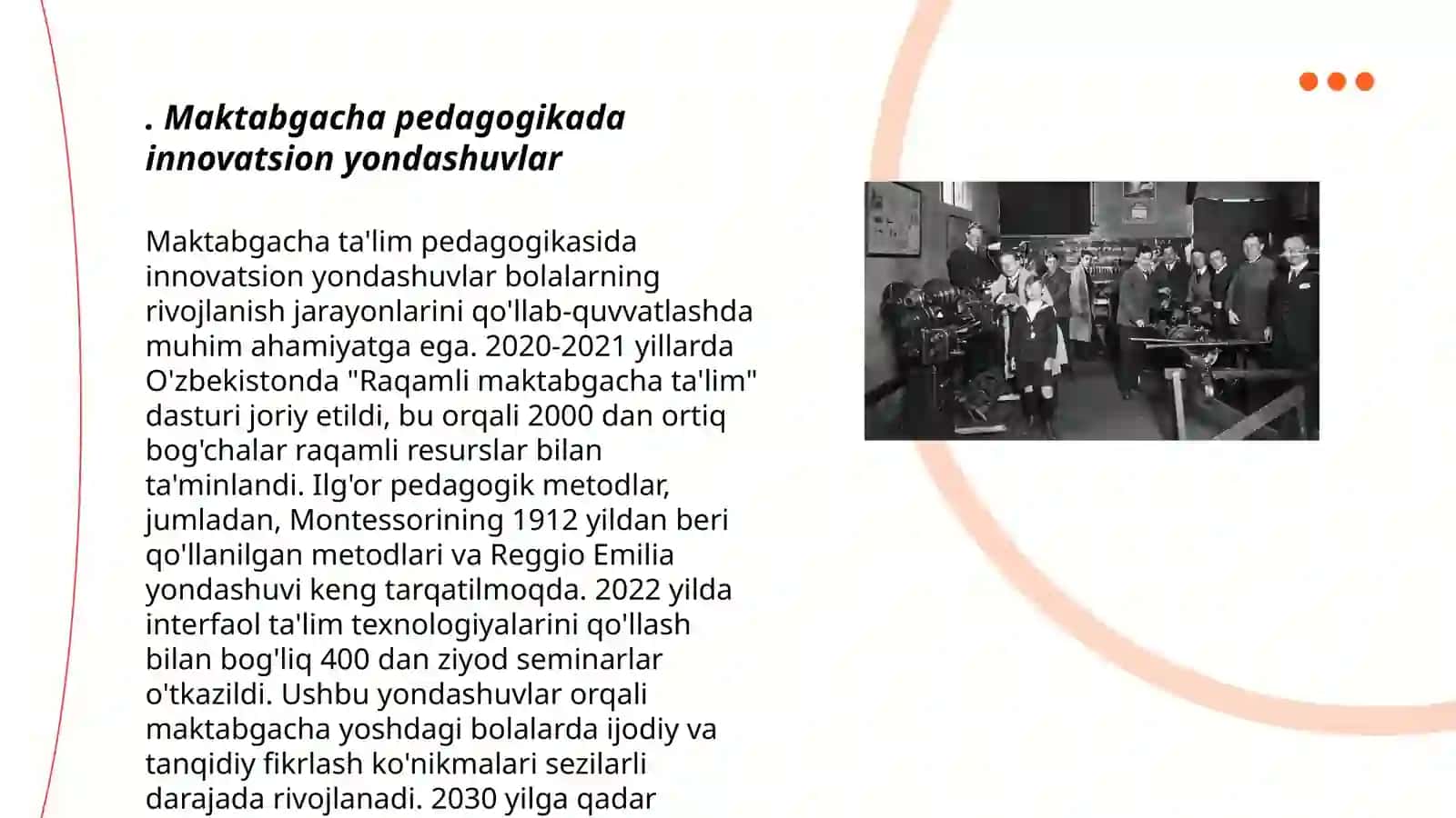 Maktabgacha pedagogika fanini oʻtishda interfaol metodlaridan foydalanish 3
