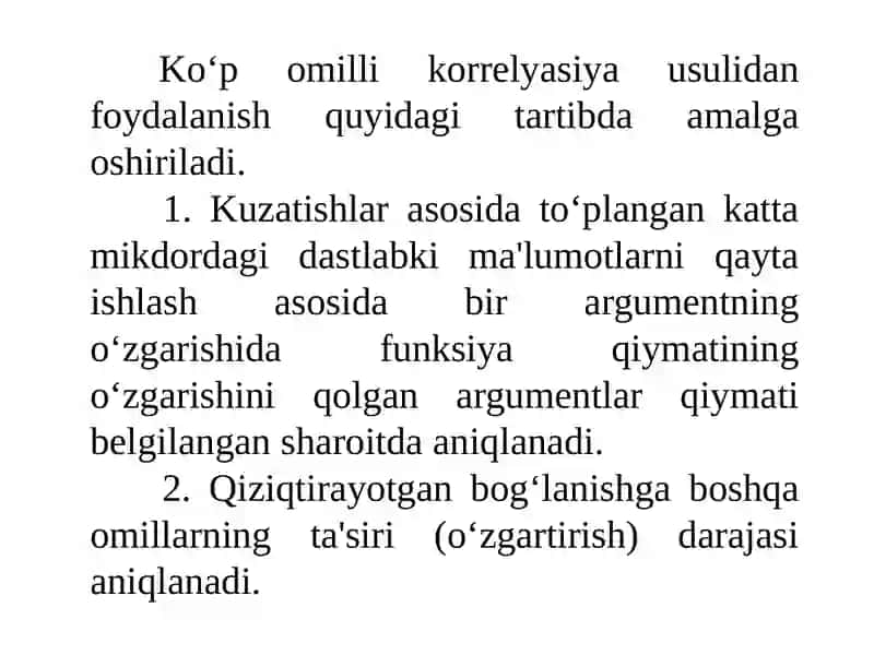 Koʻp omilli ekonometrik tahlil 3