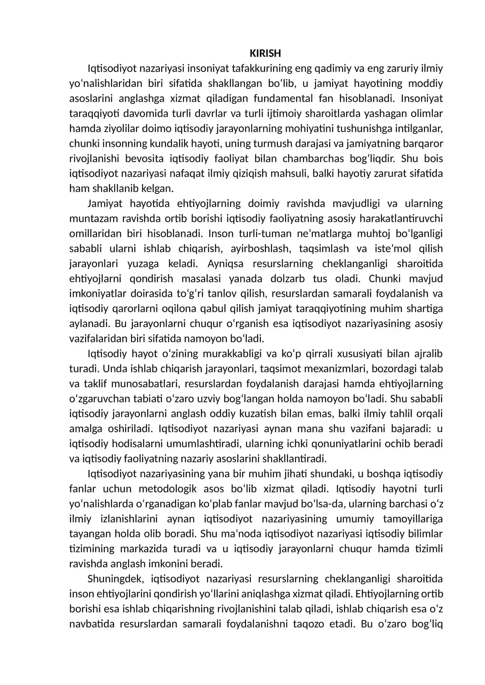Iqtisodiyot nazariyasi fanining predmeti va vazifalari 3