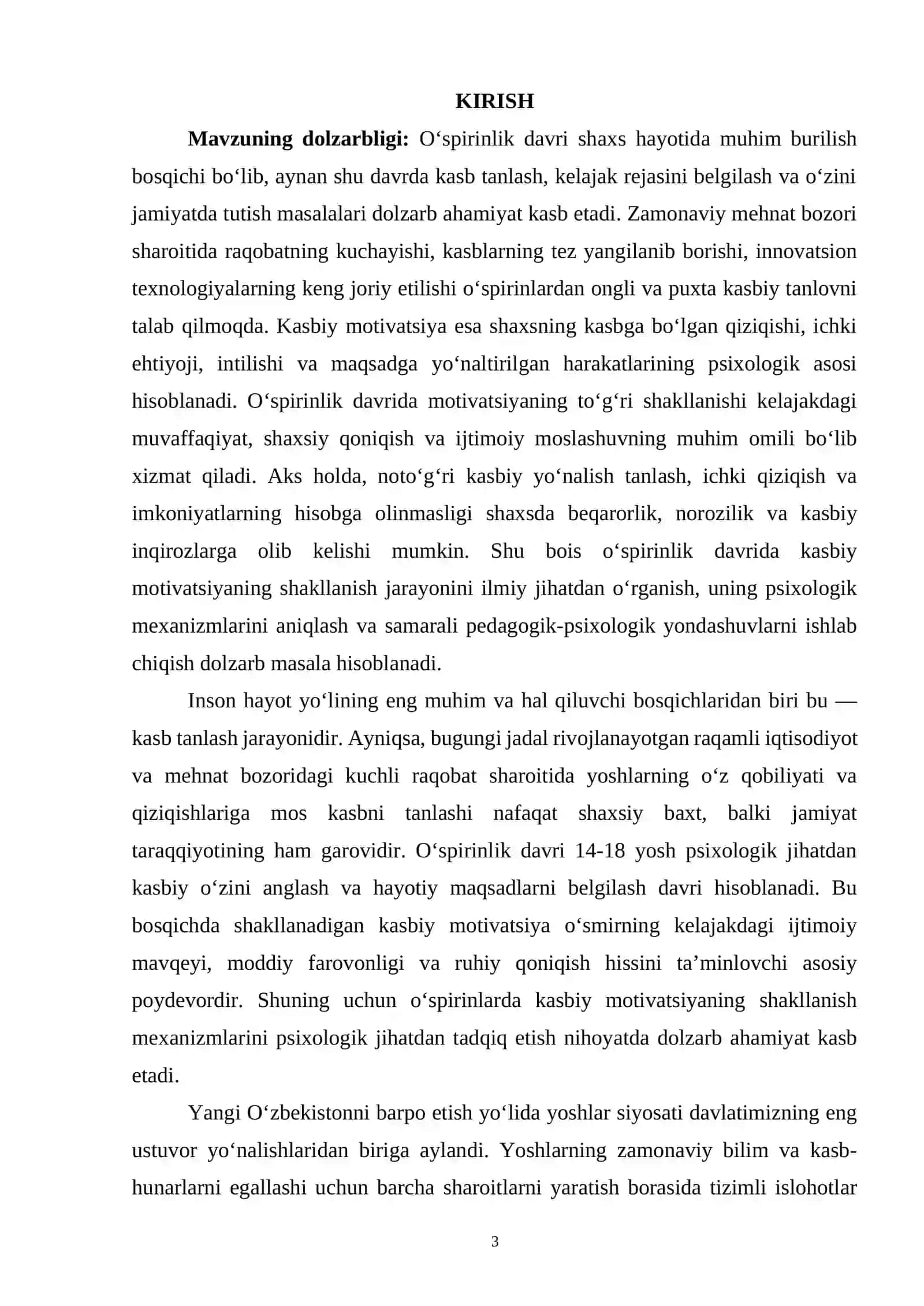 O'SPIRINLIK DAVRIDA KASBIY MOTIVATSIYANING SHAKLLANISHI 3
