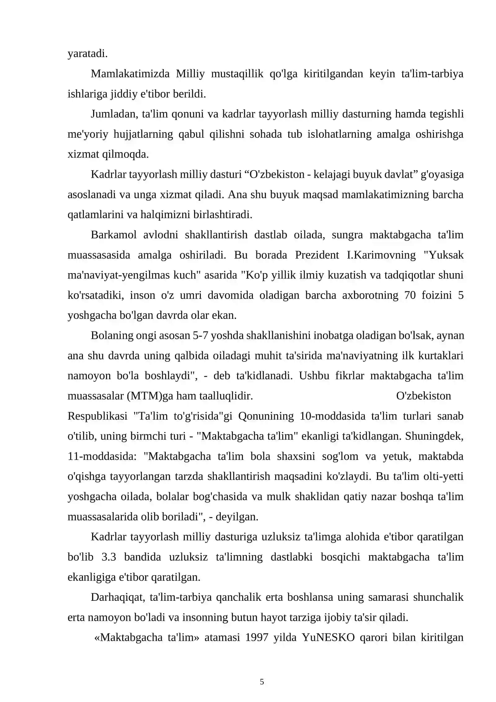 MAKTABGAChA TA'LIM MUASSASALARIDA AXBOROT TEXNOLOGIYaLARIDAN FOYDALANISHNING ShART- ShAROTLARI 3