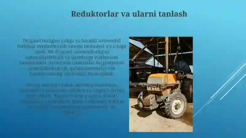 Avtotraktorlarning kuch uzatish mexanizimi 3