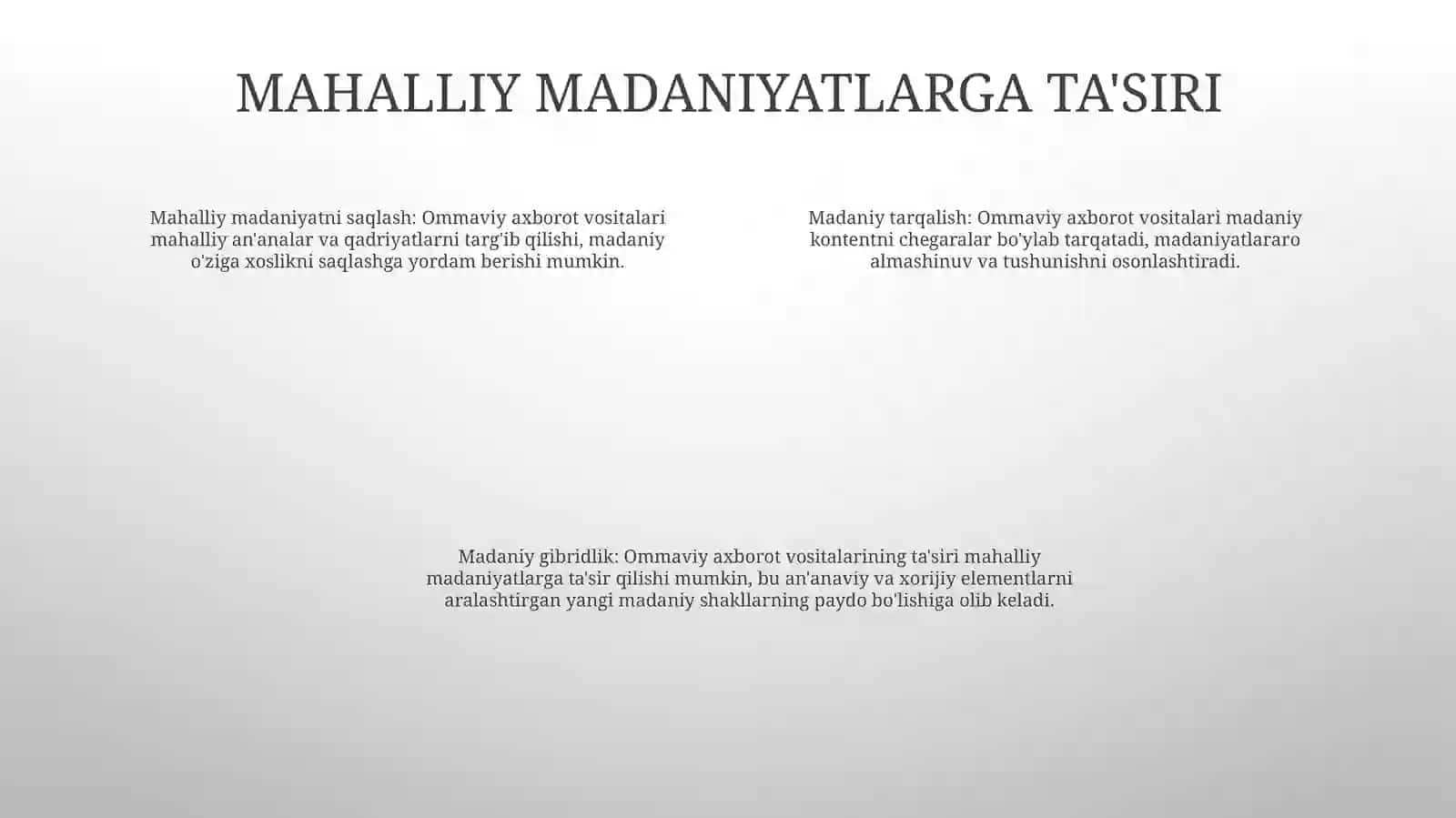 Xorijiy Ommaviy Axborot Vositalarni Media Zamondagi Órni 3