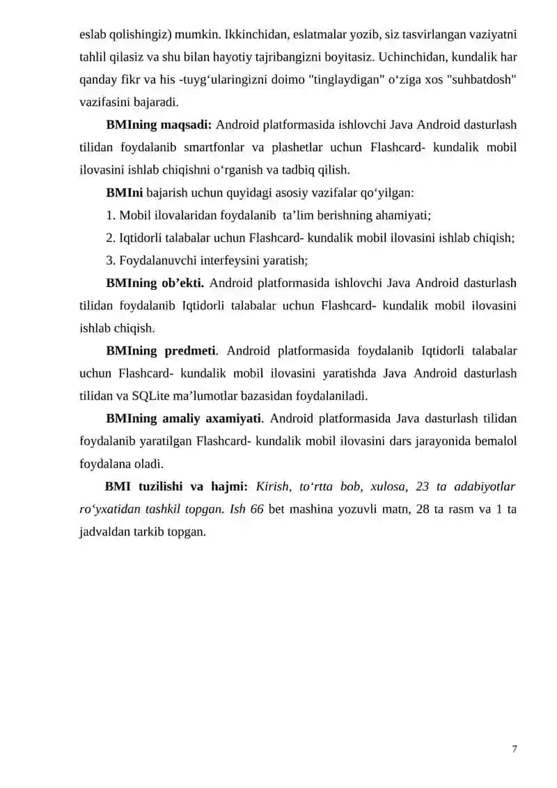 IQTIDORLI TALABALAR UCHUN FLASHCARD- KUNDALIK MOBIL ILOVASINI ISHLAB CHIQISHNING NAZARIY ASOSLARI 3