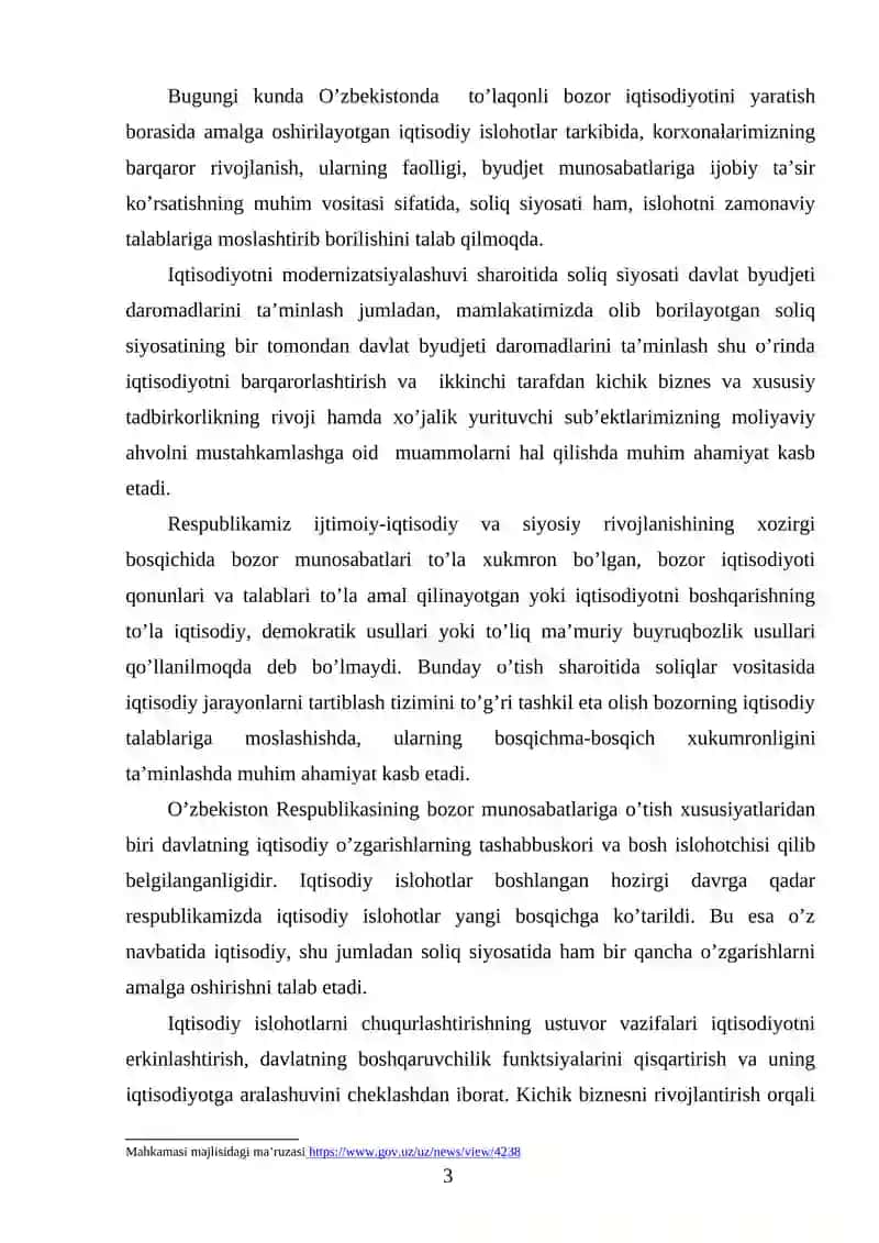 Davlat (Viloyat, Shahar) Byudjeti 3