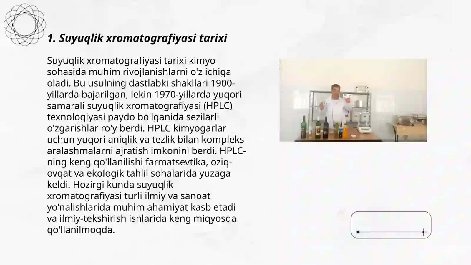 Suyuqlik xromotografiyasi usullari yordamida moddalar analizi 3