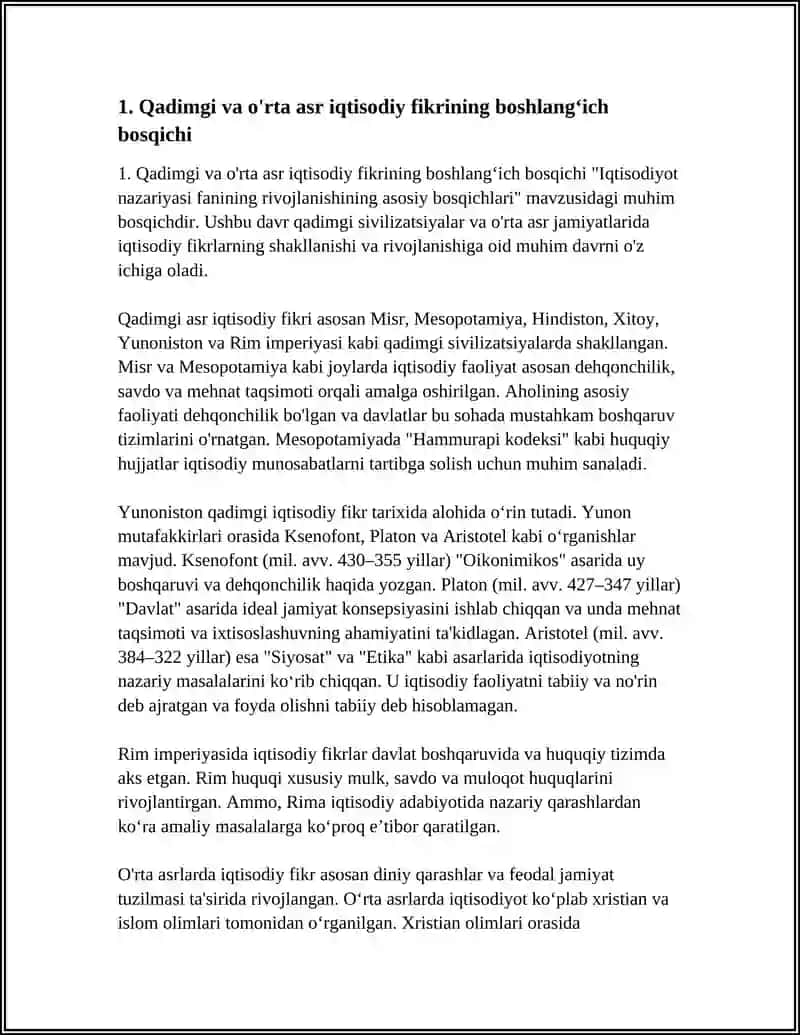 IQTISODIYOT NAZARIYASI FANINING RIVOJLANISHINING ASOSIY BOSQICHLARI 3