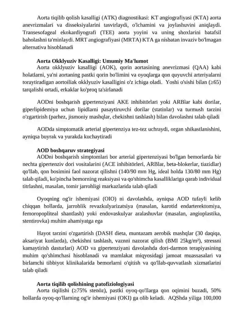 Aorta ravogʻi okklyuzion kasalliklari,simptomatik arterial gipertenziya 3