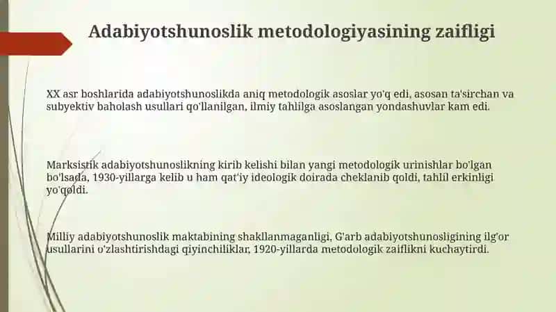 XX-asr boshidagi o'zbek adabiy tanqidi 3
