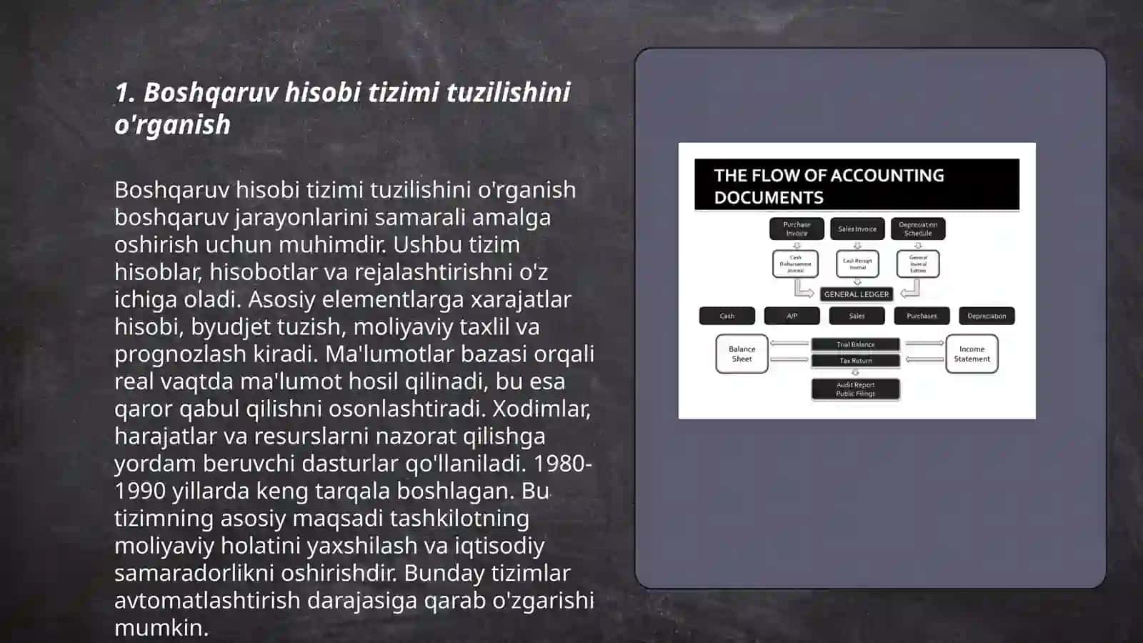 Boshqaruv hisobi ishchi hujjatlarini tayyorlash 3