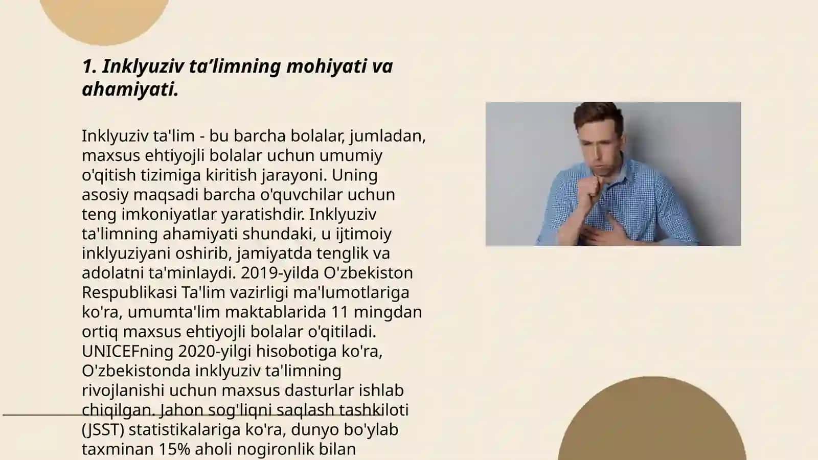 Inklyuziv taʼlimning Respublikamizga kirib kelishi mavjud muammolari 3
