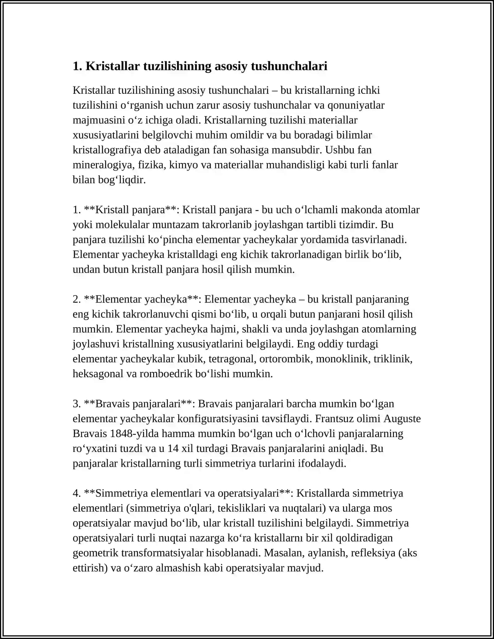 MODDALARNING KRISTALL TUZILISHI 3