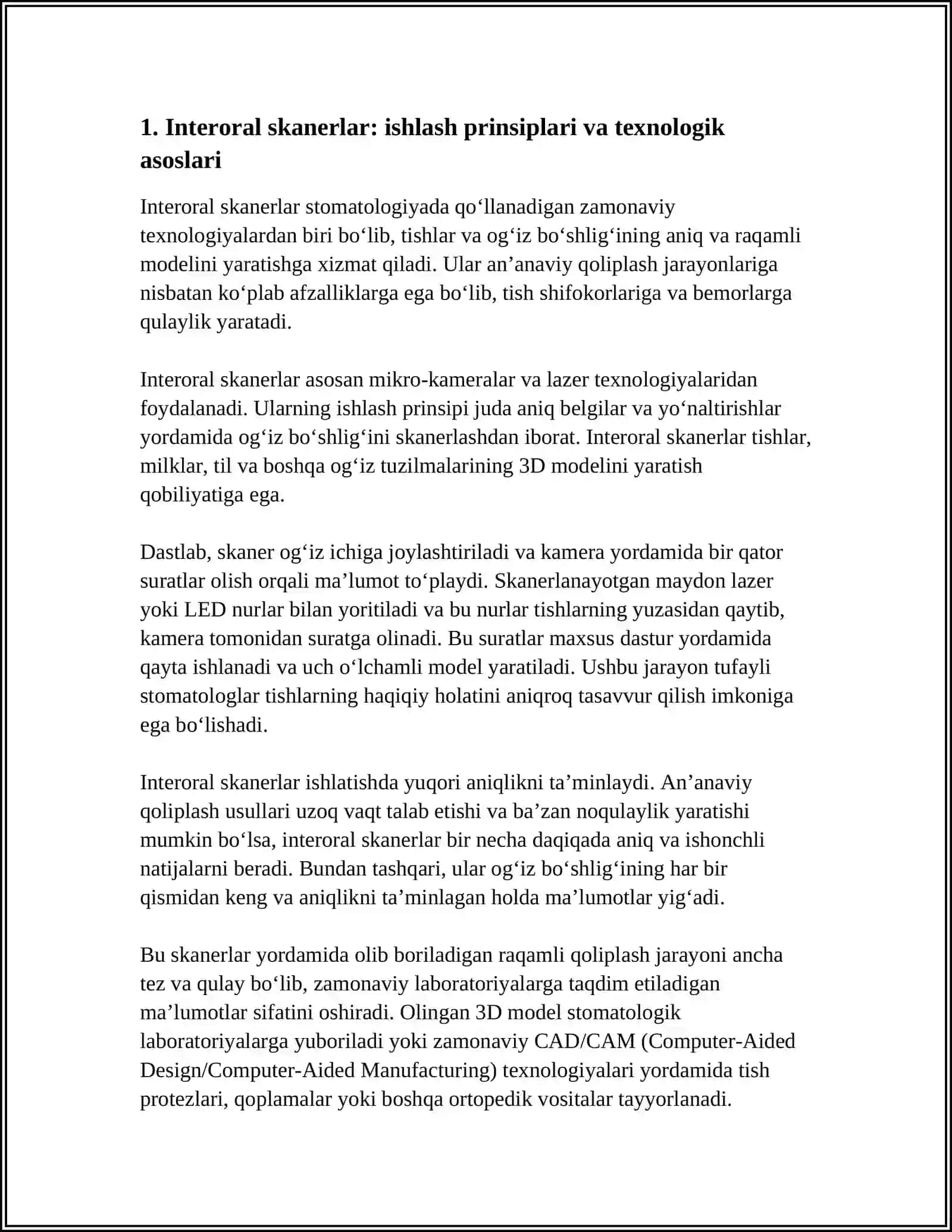 INTERORAL SKANERLAR VA ULARNING AVZALIKLARI 3