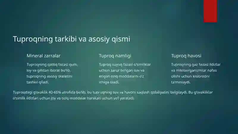 Tuproq va uning xususiyatlari 3