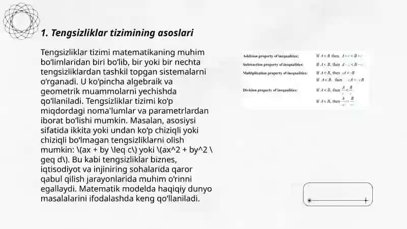 Tengsizliklar sistemasi 3