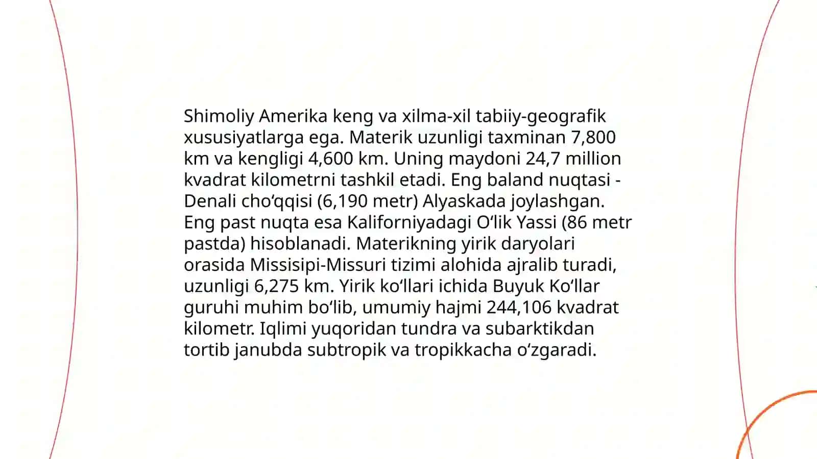 Shimoliy Amerikada tabiiy-geografik rayonlar 3