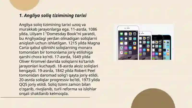 Angliya soliq tizimi va uning o’ziga xos xususiyatlari 3